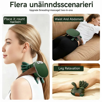 🌿 Bionisk Nackmassagerare || 4D Knådning – Släpp Spänningar Direkt 💆‍♂️ 💆‍♀️