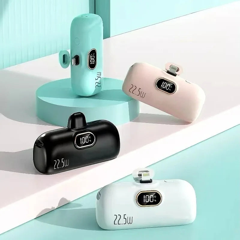 Wireless Capsule Power Bank Pocket Compact Portable Power Bank