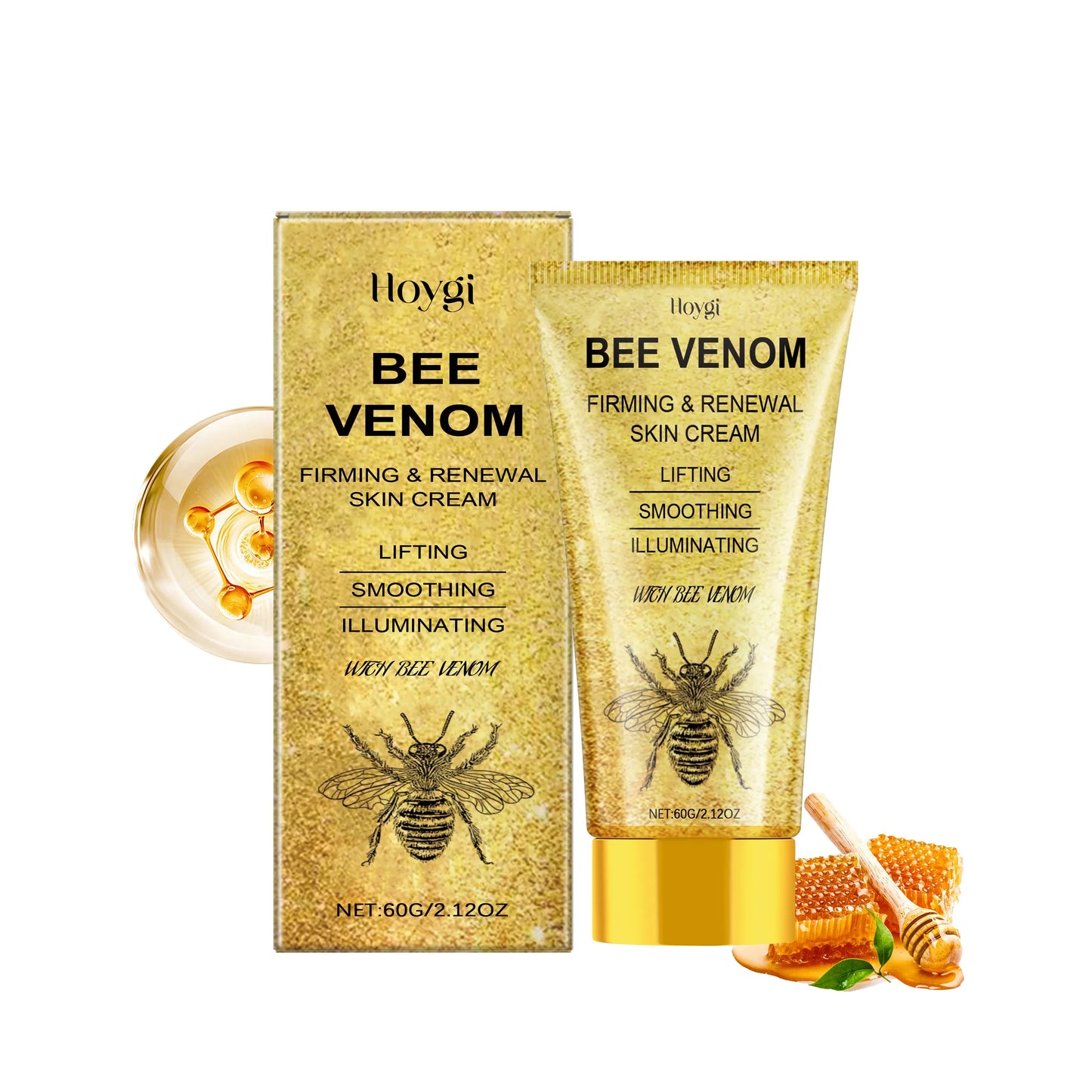 🐝 BEE VENOM 🍯✨ Lyftande & Uppstramande Ansiktskräm 💆‍♀️💎 🐝🌿🍯
