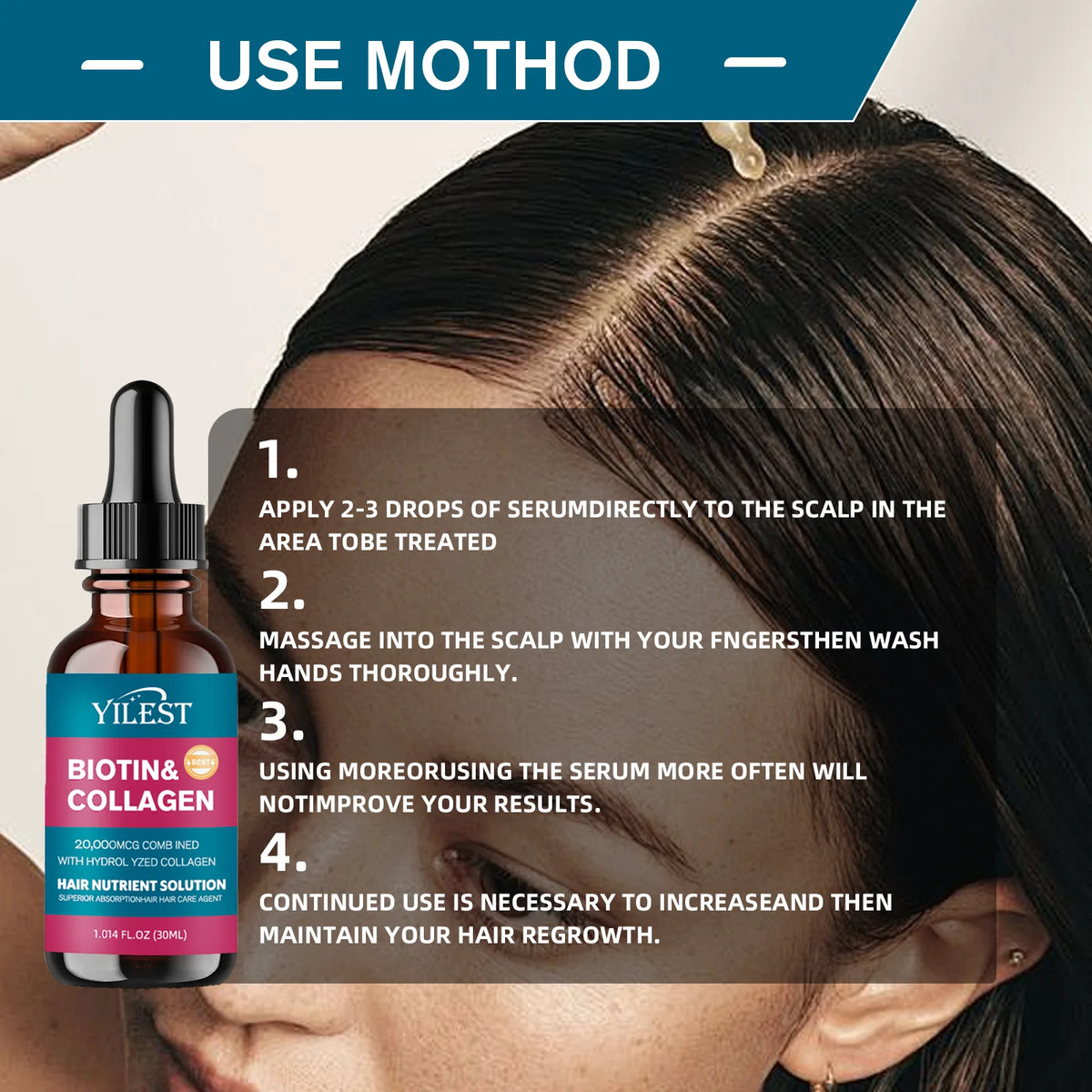 Återuppbyggande Kollagen Serum för Håret