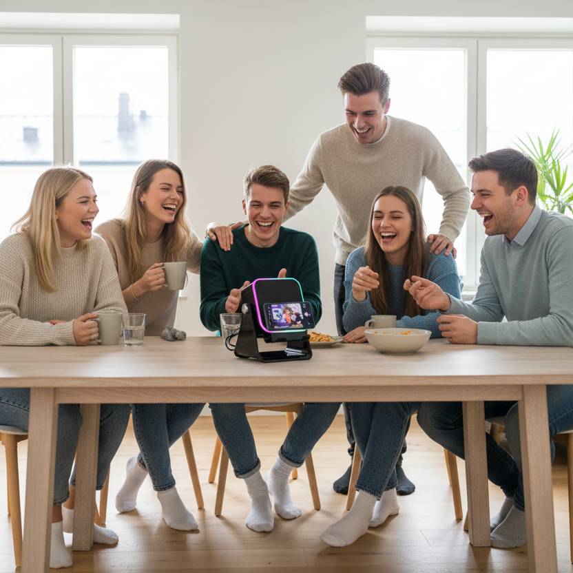 Svenska vänner med högtalare